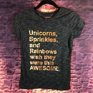 Cat and jack large 10/12 girls gray t shirt NWT